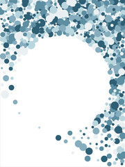 Bubbles pattern Frame Blue banner web. Colored Background. Vector illustration.