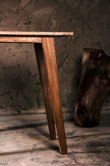 Mesa de madera fina