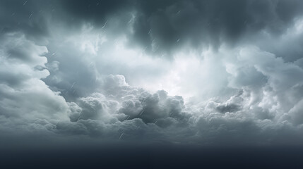 Obraz premium Rainstorm overcast clouds on transparent 3d rendering ai generated