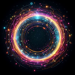 Obraz premium abstract background with circles