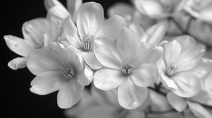 a black and white photo of a bunch of flowers on a black and white photo of a bunch of flowers on a black and white photo of a bunch of flowers.