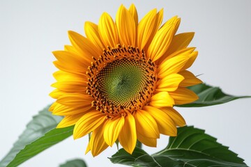 Fototapeta premium Sunflower on a White background