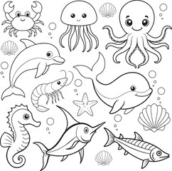 Whimsical Ocean Friends