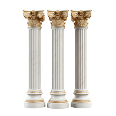 Column design Isolated on transparent background