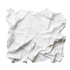Fototapeta premium Crumpled paper Isolated on transparent background
