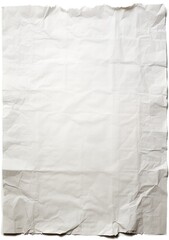 plain white paper on white background