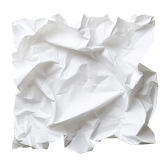 Obraz premium Crumpled paper Isolated on transparent background