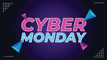 Save Big This Cyber Monday Shop Your Favorites Discounted vector banner for your sales promotion