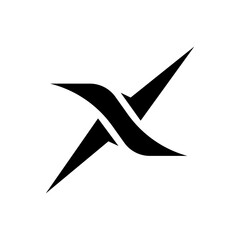 Letter X with arrow shape creative gaming branding logo