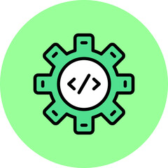 web-hosting-4 Line Filled Circle Icon