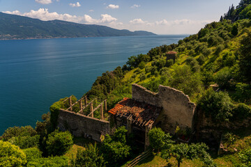 View of Lake Garda in Italy.
