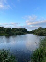 lake and clouds