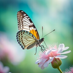 Fototapeta na wymiar Butterfly on Blossom
