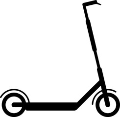 Electric scooter icon, electrical bike flat style eco friendly transport, vector illustration