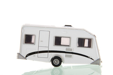Caravan isolated over white background - 750888267