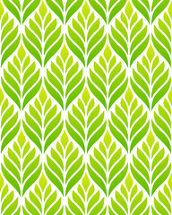 Plant seamless green pattern for background and packaging