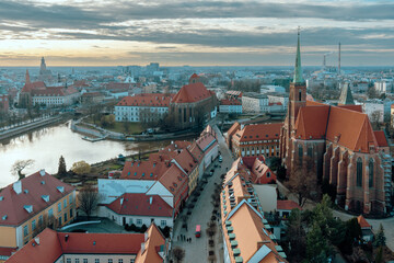 Wrocław - panorama od strony Ostrowa Tumskiego - 750889618