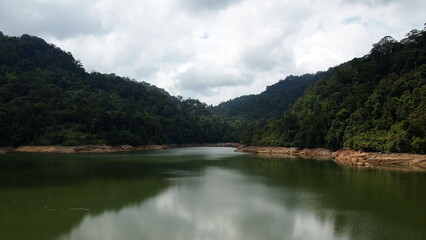 A vantage point of the water dam in Penang Malaysia