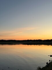 sunset over the sea