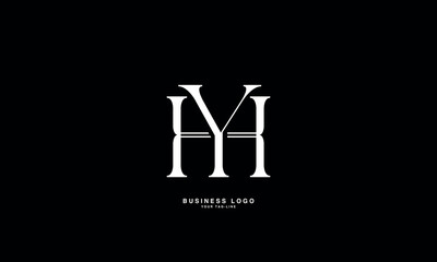 HY, YH, H, Y, Abstract Letters Logo Monogram