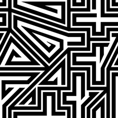 Seamless pattern. Figures wallpaper. Folk ornament. Curves, shapes backdrop. Embroidery background. Tribal motif. Ethnic mosaic. Digital paper, textile print, web design, abstract. Vector artwork.