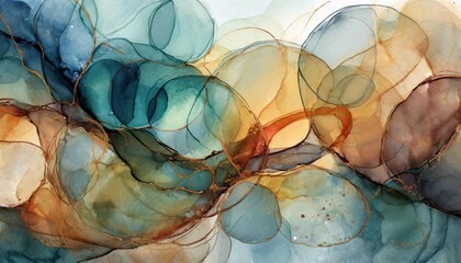 Obraz premium Background with fluid art painting in alcohol ink technique, for invitations, posters, flyer., wall decor.