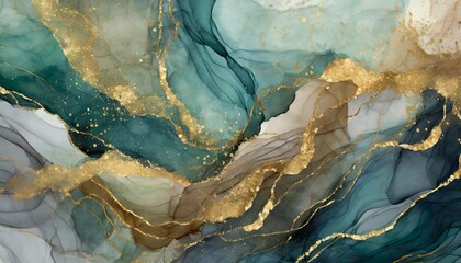 Naklejka premium Background with fluid art painting in alcohol ink technique, for invitations, posters, flyer., wall decor.