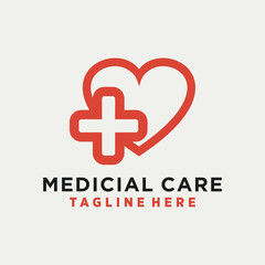 Obraz premium Vector medical logo icon design template elements