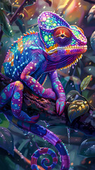 Chromatic comedy unfolds with chuckling chameleons, adding a colorful and humorous touch to your mobile screen.