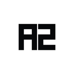 Az logo design vector image. Initial letter az logo design creative modern symbol icon monogram