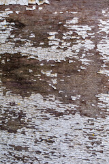 Alter Holzlack blättert ab