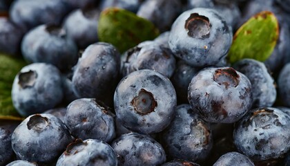 Generated image of  a lot of blueberry background