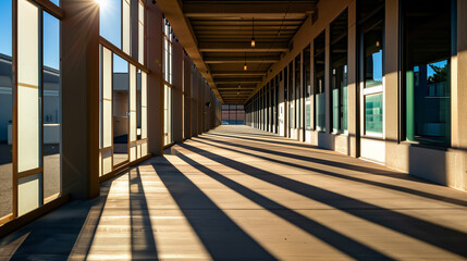 corridor in the building