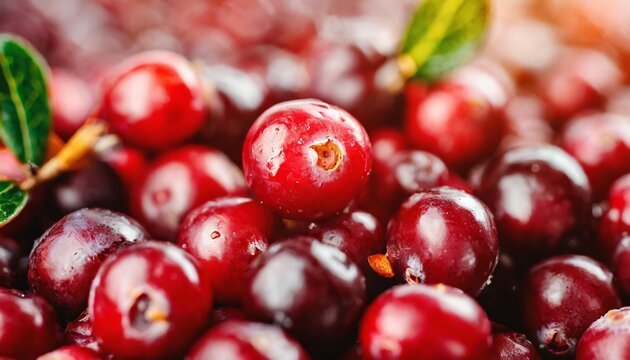 Generated image of a lot of cranberries background