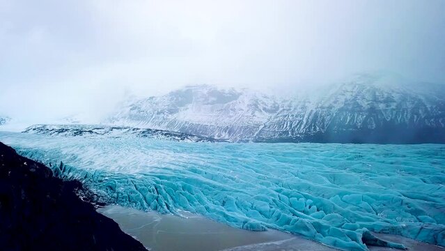 Solheimajokull is an outlet glacier of the mighty icecap of Myrdalsjokull on the South Coast of Iceland. It is the fourth-largest ice cap in Iceland.