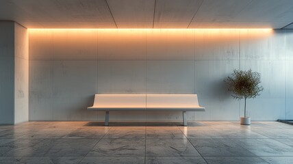 The minimalist design of a modern lobby shines with clean lines and bright, welcoming lighting