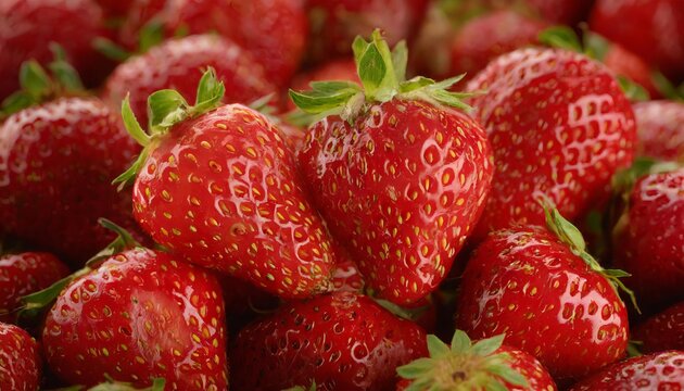 Generated image of a lot of strawberry background