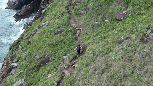Trilha Corrida Caminhada Lagoinha Leste Matadeiro Florian&oacute;polis Praia Natureza Caminhada Ecoturismo Mata Atl&acirc;ntica Praias selvagens Preserva&ccedil;&atilde;o ambiental Aventura Paisagens Cost&atilde;o Drone Floripa Sul