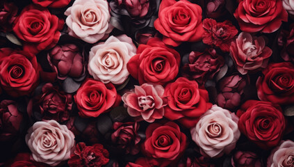 Obraz premium Bouquet of roses Backgrounds