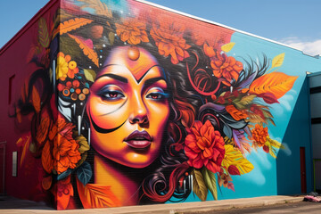 Colorful Hispanic Heritage Mural