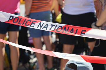 french police perimeter ribbon tape