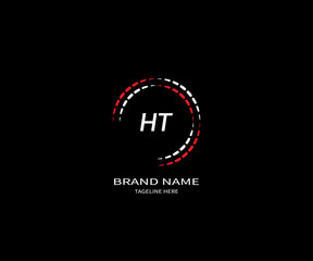HT letter logo Design. Unique attractive creative modern initial HT initial based letter icon logo