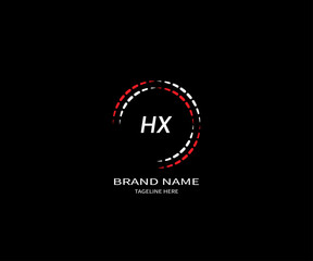 Fototapeta na wymiar HX letter logo Design. Unique attractive creative modern initial HX initial based letter icon logo