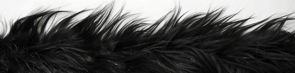 black fur background.