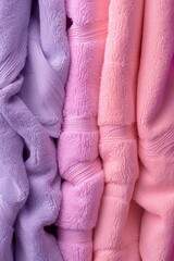 Clean Pink and purple towels