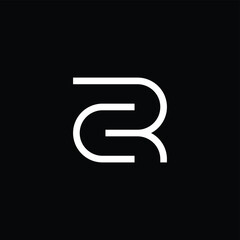 CR or RC Geometric Logo