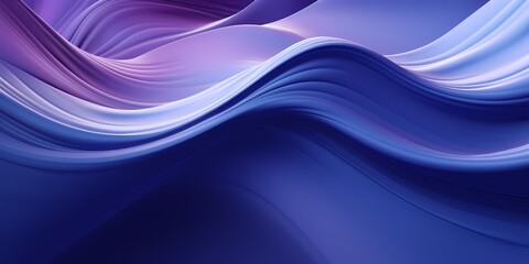 Fototapeta premium A mesmerizing blend of vibrant blues and purples cascading across a digital canvas, evoking the undulating waves of a dynamic gradient surface.