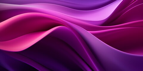 Obraz premium Bold purple and pink gradients merging in a vibrant 3D wave formation.