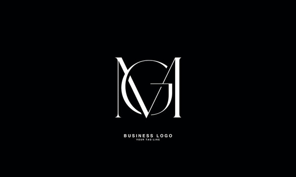 GM, MG, G, M, Abstract Letters Logo Monogram