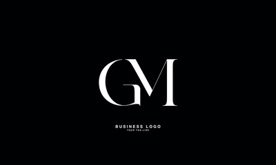 GM, MG, G, M, Abstract Letters Logo Monogram